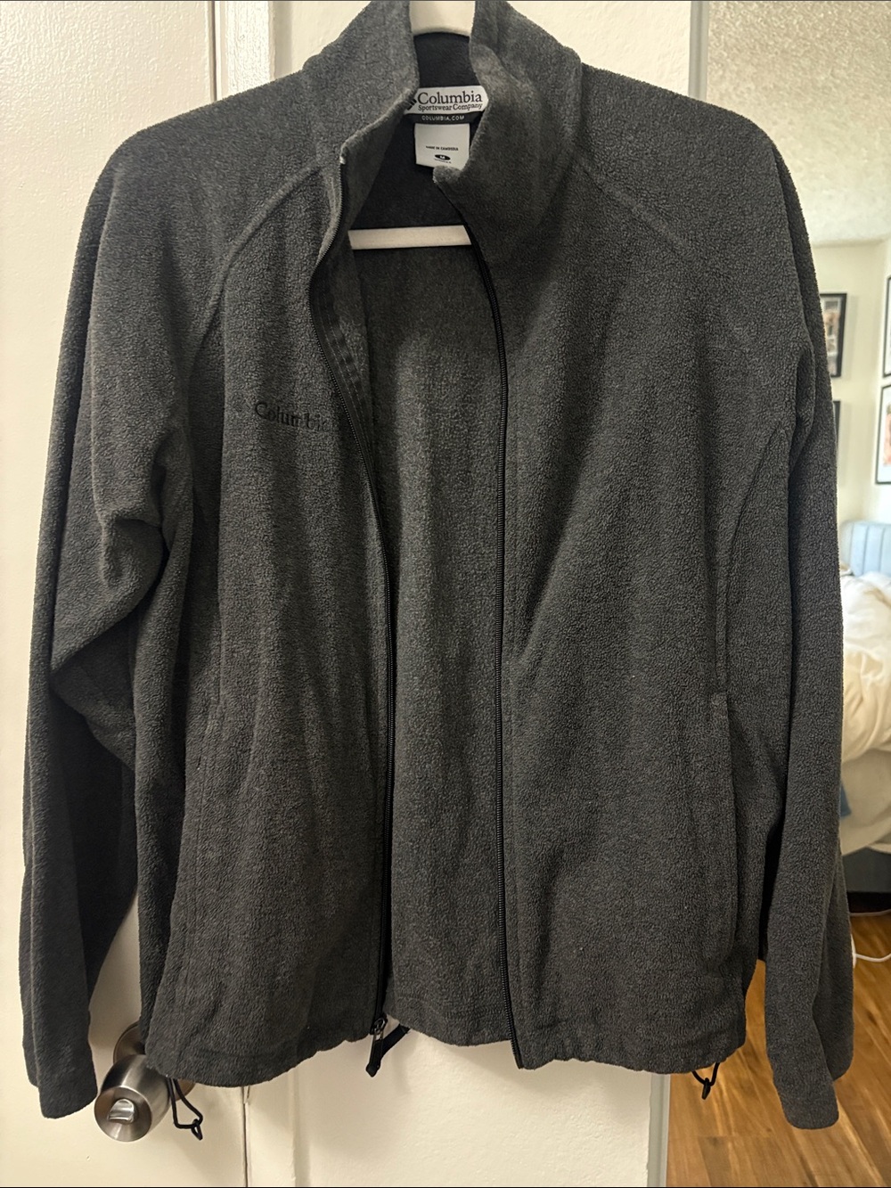 Columbia Men's Dark Gray Full-Zip Fleece Jacket